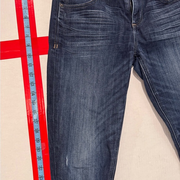 Express Dark Blue Straight Leg Jeans - Picture 4 of 7